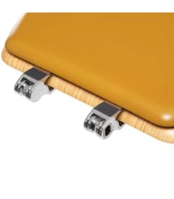 Abattant WC Jaune, Bois Et Zinc -Produits Menagers Boutique abattant wc jaune bois et zinc 2