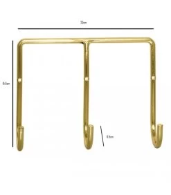 Bloomingville Accroche Mural 3 Crochets Métal Doré -Produits Menagers Boutique accroche mural 3 crochets metal dore 2