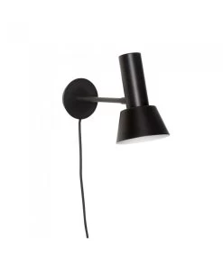 Applique Murale En Métal Noir - Hauteur 20cm