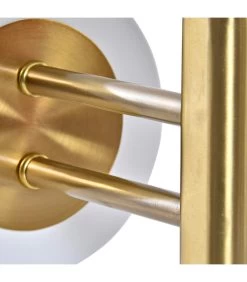 Applique Murale Métal Doré Et Abat-jour Blanc 19x25x30cm -Produits Menagers Boutique applique murale metal dore et abat jour blanc 19x25x30cm 2