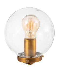 Applique Murale Métal Doré Et Noir Globe En Verre -Produits Menagers Boutique applique murale metal dore et noir globe en verre 4