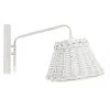 Applique Murale Métal Et Osier Blanc -Produits Menagers Boutique applique murale metal et osier blanc