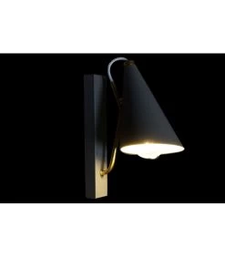 Applique Murale Métal Gris Et Doré - 12x25x29cm -Produits Menagers Boutique applique murale metal gris et dore 12x25x29cm 3