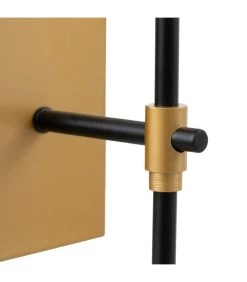 Applique Murale Métal Noir Et Doré Et Abat-jour Blanc -Produits Menagers Boutique applique murale metal noir et dore et abat jour blanc 3