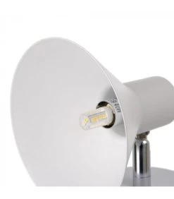 Applique Murale Ronde En Métal Blanc - 13x15.5x14cm -Produits Menagers Boutique applique murale ronde en metal blanc 13x155x14cm 2