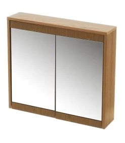 Armoire De Salle De Bain Avec Miroir - 60x14x54cm