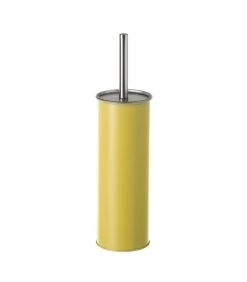 Balai Brosse WC Métal Jaune