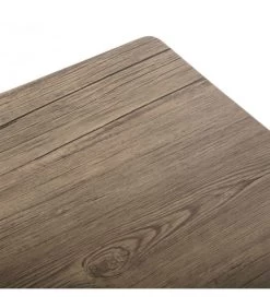 Banc De Cuisine En Métal Effet Bois - 100cm -Produits Menagers Boutique banc de cuisine en metal effet bois 100cm 2