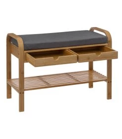 Banc Range Chaussures Avec Coussin -74x34x55cm -Produits Menagers Boutique banc range chaussures avec coussin 74x34x55cm 1