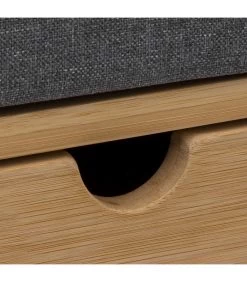 Banc Range Chaussures Avec Coussin -74x34x55cm -Produits Menagers Boutique banc range chaussures avec coussin 74x34x55cm 2