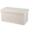 Banquette Coffre De Rangement Doudou Beige 76x37.5x37.5cm -Produits Menagers Boutique banquette coffre de rangement doudou beige 76x375x375cm