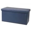 Banquette Coffre De Rangement Similicuir Bleu -Produits Menagers Boutique banquette coffre de rangement similicuir bleu