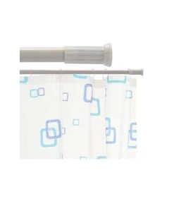 Barre Pour Rideau De Douche Blanche Extensible De 110 à 200cm