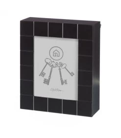 Boîte à Clés Murale Noire Pour Photo 13x18cm - 20.5x7x24cm