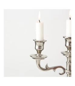 Chandelier Argenté à 3 Branches - 26cm -Produits Menagers Boutique bougeoir victoria 7