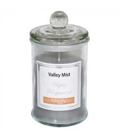 Bougie Parfumée Dans Pot En Verre Brume De La Vallée - 9.5x17cm