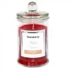 Bougie Parfumée Dans Pot En Verre Fraise - 9.5x17cm -Produits Menagers Boutique bougie parfumee dans pot en verre fraise 95x17cm