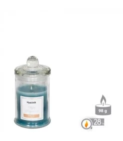 Bougie Parfumée Dans Pot En Verre Jacinthe - 6x11cm -Produits Menagers Boutique bougie parfumee dans pot en verre jacinthe 6x11cm 2