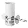 Brosse WC Céramique Gris Et Blanc Galets