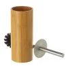 Brosse WC En Bambou, Inox Et Brosse Noire Rond -Produits Menagers Boutique brosse wc en bambou inox et brosse noire rond
