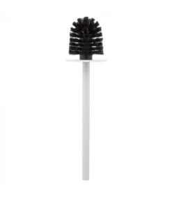 Brosse WC Polyrésine Blanc Et Bambou - 8.8x8.8x40cm -Produits Menagers Boutique brosse wc polyresine blanc et bambou 88x88x40cm 3