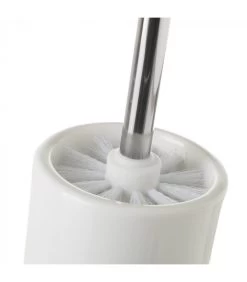 Brosse WC Ronde Céramique Blanche Et Bambou 10x10x38.5cm -Produits Menagers Boutique brosse wc ronde ceramique blanche et bambou 10x10x385cm 3