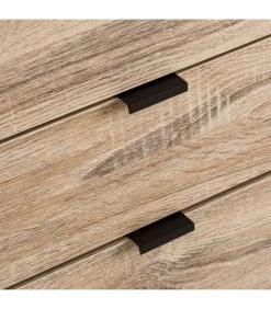 Buffet 2 Placards + 3 Tiroirs Bois Et Métal Noir -Produits Menagers Boutique buffet 2 placards 3 tiroirs bois et metal noir 4