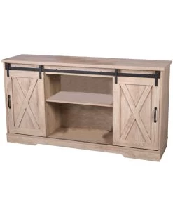 Buffet Bois 2 Portes Coulissantes 150x39.5x80cm