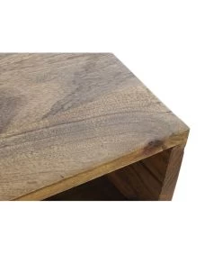 Bureau Bois De Sesham Et Métal Noir 1 Tiroir Et 1 Casier - 115x55x76cm -Produits Menagers Boutique bureau bois de sesham et metal noir 1 tiroir et 1 casier 115x55x76cm 3