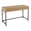 Bureau Secrétaire En Bois Et Métal Noir 2 Tiroirs -Produits Menagers Boutique bureau secretaire en bois et metal noir 2 tiroirs