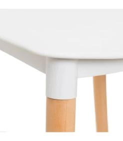 Chaise De Cuisine Bois Et Plastique Blanc 50x52x82cm -Produits Menagers Boutique chaise de cuisine bois et plastique blanc 50x52x82cm 2