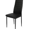 Chaise En Similicuir Noir - 42.5x40x98cm -Produits Menagers Boutique chaise en similicuir noir 425x40x98cm