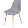 Chaise En Tissu Gris Clair Pieds En Métal Effet Bois -Produits Menagers Boutique chaise en tissu gris clair pieds en metal effet bois