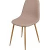 Chaise En Tissu Taupe Pieds En Métal Effet Bois -Produits Menagers Boutique chaise en tissu taupe pieds en metal effet bois