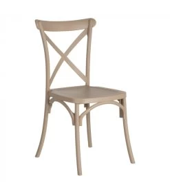 Chaise Esprit Bistrot En Polypropylène Beige