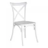 Chaise Esprit Bistrot En Polypropylène Blanc -Produits Menagers Boutique chaise esprit bistrot en polypropylene blanc