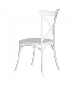 Chaise Esprit Bistrot En Polypropylène Blanc -Produits Menagers Boutique chaise esprit bistrot en polypropylene blanc 2