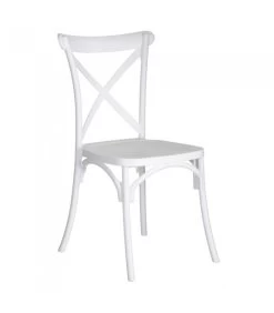 Chaise Esprit Bistrot En Polypropylène Blanc