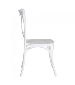 Chaise Esprit Bistrot En Polypropylène Blanc -Produits Menagers Boutique chaise esprit bistrot en polypropylene blanc 3