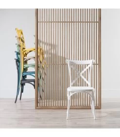 Chaise Esprit Bistrot En Polypropylène Blanc -Produits Menagers Boutique chaise esprit bistrot en polypropylene blanc 7