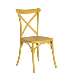 Chaise Esprit Bistrot En Polypropylène Jaune
