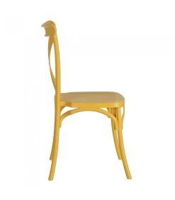 Chaise Esprit Bistrot En Polypropylène Jaune -Produits Menagers Boutique chaise esprit bistrot en polypropylene jaune 3