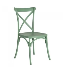Chaise Esprit Bistrot En Polypropylène Vert