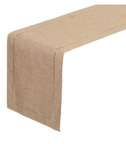 Chemin De Table Beige - 150x41cm -Produits Menagers Boutique chemin de table beige 150x41cm 2