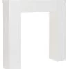 Cheminée Décorative Bois Blanc - 110x23x110cm -Produits Menagers Boutique cheminee decorative bois blanc 110x23x110cm