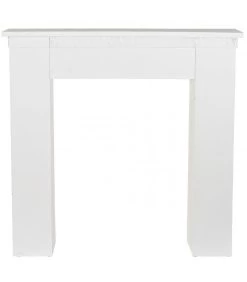 Cheminée Décorative Bois Blanc - 110x23x110cm -Produits Menagers Boutique cheminee decorative bois blanc 110x23x110cm 4