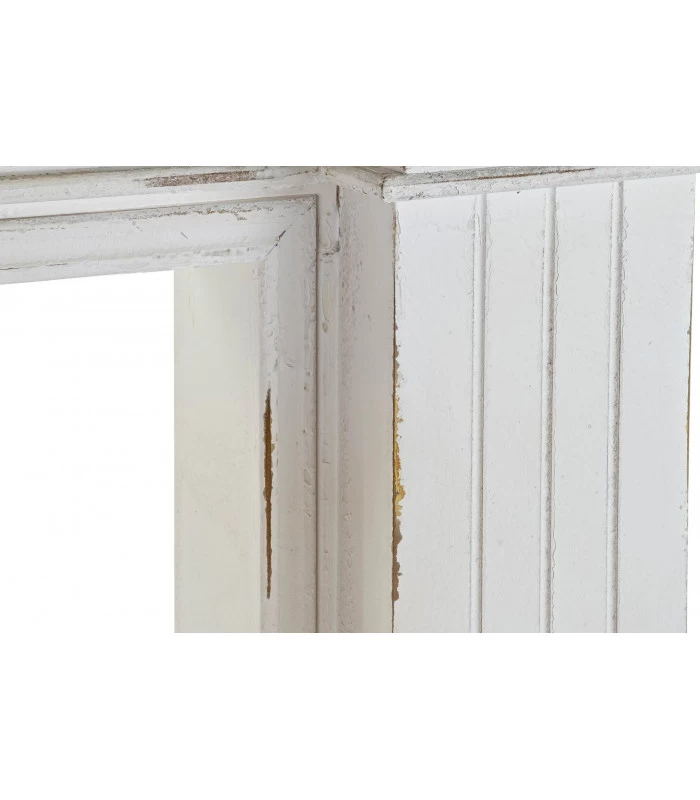 Cheminée Décorative Classique En Bois Bicolore Bois Et Blanc - L144cm 6 Cheminée Décorative Classique En Bois Bicolore Bois Et Blanc - L144cm – Image 4