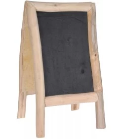 Chevalet Ardoise Double Face Pour Restaurant En Teck