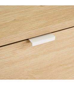 Commode Bois Et Métal Blanc 4 Tiroirs - 60x35x97.5cm -Produits Menagers Boutique commode bois et metal blanc 4 tiroirs 60x35x975cm 4