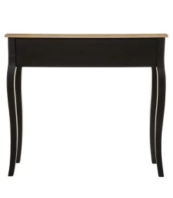 ATMOSPHERA Console Classique Noir Et Bois 2 Tiroirs 87x34x78cm -Produits Menagers Boutique console classique noir et bois 2 tiroirs 87x34x78cm 4